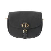 Pre-owned Leather shoulder-bags Dior Vintage , Black , Dames