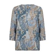 Paisley Print Split-Hem Shirt Soyaconcept , Multicolor , Dames