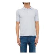 Blauwe Polo Shirt Eleventy , Blue , Heren