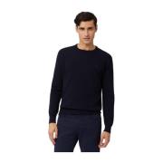 Blauwe Crew Neck Wollen Trui Harmont & Blaine , Blue , Heren