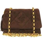 Pre-owned Fabric chanel-bags Chanel Vintage , Brown , Dames