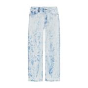 Blauwe Denim Lichtgewassen Katoen Dries Van Noten , Blue , Heren