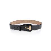 Pre-owned Leather belts Armani Pre-owned , Black , Dames