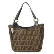 Pre-owned Canvas shoulder-bags Fendi Vintage , Brown , Dames