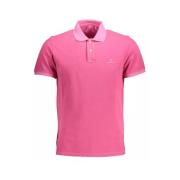 Polo Shirt met Contrasterende Details Gant , Pink , Heren