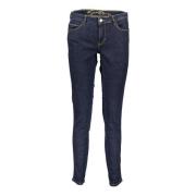 Stijlvolle Skinny Jeans met Mid-Rise Taille Guess , Blue , Dames