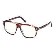 Blauw Blok Brilmonturen Donkerbruin Tom Ford , Brown , Unisex