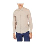 Lichtgewicht Katoenen Shirt Jagvi. Rive Gauche , Beige , Heren