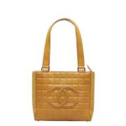 Pre-owned Fabric chanel-bags Chanel Vintage , Brown , Dames