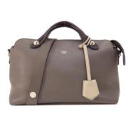 Pre-owned Leather handbags Fendi Vintage , Gray , Dames