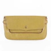 Pre-owned Leather pouches Cartier Vintage , Beige , Dames