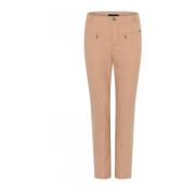 Jacquard Zip 7/8 Broek Oranje C.Ro , Beige , Dames