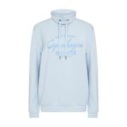 Comfortabel Sweatshirt met Hoge Hals Soyaconcept , Blue , Dames