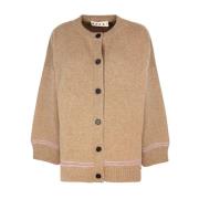 Bruine Kimono Mouw Cardigan Sweater Marni , Brown , Dames