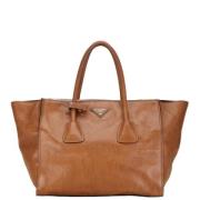 Pre-owned Leather shoulder-bags Prada Vintage , Brown , Dames