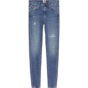 Blauwe Skinny Fit Denim Jeans Tommy Jeans , Blue , Dames
