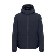 Blauwe Waterdichte Hoodie met Echte Veren Vulling Colmar , Blue , Here...