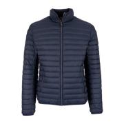 Blauwe Gewatteerde Jas Warm Gevoerd Rits Colmar , Blue , Heren