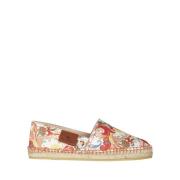 Witte Bloemenprint Espadrilles Schoenen Etro , Multicolor , Dames