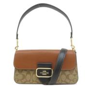 Pre-owned Fabric shoulder-bags Coach Pre-owned , Beige , Dames