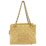 Pre-owned Fabric chanel-bags Chanel Vintage , Yellow , Dames