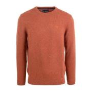 Essential Tisbury Tweed Sweater Bruin Barbour , Brown , Heren