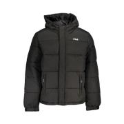 Slim Fit Lange Mouwen Hoodie Fila , Black , Heren