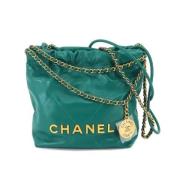 Pre-owned Fabric chanel-bags Chanel Vintage , Green , Dames
