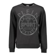Heren Logo Sweatshirt Plein Sport , Black , Heren