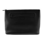 Pre-owned Leather pouches Louis Vuitton Vintage , Black , Dames