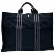 Pre-owned Fabric totes Hermès Vintage , Blue , Dames