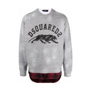 Gebreide kleding Dsquared2 , Gray , Heren