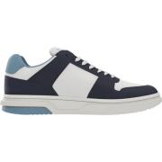 Blauwe Sneakers Veters Ronde Neus Tommy Jeans , Multicolor , Heren