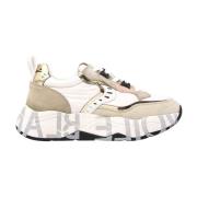 Beige Sneakers Urban Evolution Suede Voile Blanche , Beige , Dames