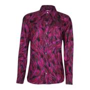 Zijden Multicolor Lange Mouwen Shirt Lanvin , Multicolor , Dames