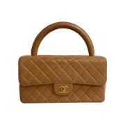 Pre-owned Fabric chanel-bags Chanel Vintage , Brown , Dames