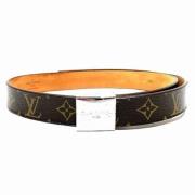 Pre-owned Canvas belts Louis Vuitton Vintage , Brown , Dames