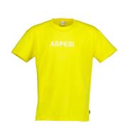 Gele T-shirts Aspesi , Yellow , Heren