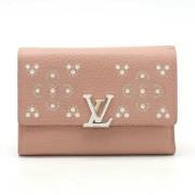 Pre-owned Leather wallets Louis Vuitton Vintage , Pink , Dames