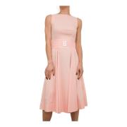 Zalm Effen Kleed Blugirl , Pink , Dames