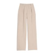 Hector beige linnen broek Ines De La Fressange Paris , Beige , Dames