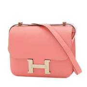 Pre-owned Fabric shoulder-bags Hermès Vintage , Pink , Dames