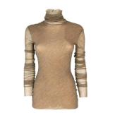 Bruine Top met Transparante Stof Philosophy di Lorenzo Serafini , Brow...