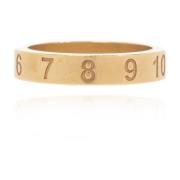 Zilveren ring met logo Maison Margiela , Yellow , Unisex