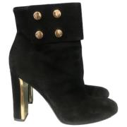 Pre-owned Suede boots Gucci Vintage , Black , Dames