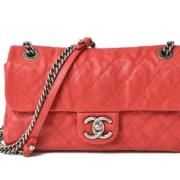 Pre-owned Fabric chanel-bags Chanel Vintage , Red , Dames