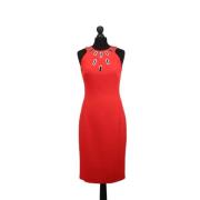 Pre-owned Polyester dresses Versace Pre-owned , Red , Dames