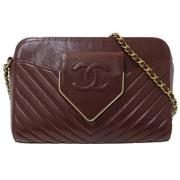 Pre-owned Fabric chanel-bags Chanel Vintage , Red , Dames