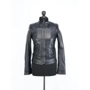 Pre-owned Leather outerwear Dolce & Gabbana Pre-owned , Black , Dames