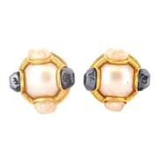 Pre-owned Metal chanel-jewelry Chanel Vintage , Yellow , Dames